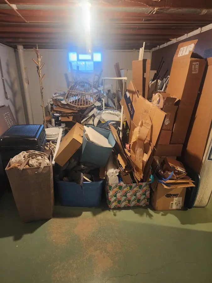 Roll-off dumpster container at job site for Construction Dumpster Rental in Gastonia